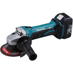 DGA452RME Mini Grinder à batterie Lithium-Ion 18V 115mm (2 batteries et chargeur) - Makita