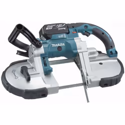 Scie à ruban 18 V Li-Ion 4 Ah MAKITA - 2 batteries, chargeur, coffret - DPB180RME - Batteries 18 V, 4 Ah, Li-Ion chargées en  ...