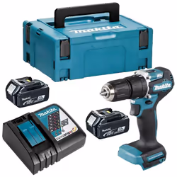 Perceuse à percussion Makita légère et robuste - DHP487RFJ La perceuse-visseuse à percussion DHP487 offre plus de contrôle gr ...