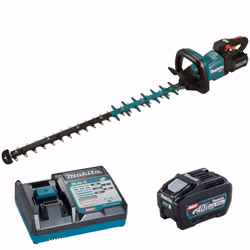 Taille-haie M 75 cm 40V max XGT - MAKITA - avec 2 batteries 40v 4.0Ah - chargeur - UH005GM201 - Performances de taille fiable ...