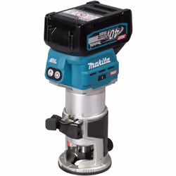Fraiseuse Makita XGT 40V, polyvalente pour travaux de précision sur bois et métal.