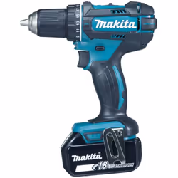 MAKITA DDF482RME Perceuse-visseuse sans fil 18V 4.0Ah Haute vitesse de perçage. Avantages pour l’utilisateur : 2 vitesses méc ...