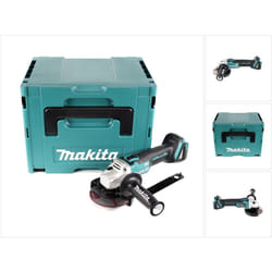 Makita - dga 504 zj 18 v Meuleuse sans fil ø 125 mm brushless avec Boîtier de transport makpac - sans Batterie ni Chargeur