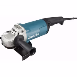 Description générale Meuleuse d'angle Makita GA9060, conçue pour l'ébarbage industriel. Sa puissance de 2200 W et son diamètr ...