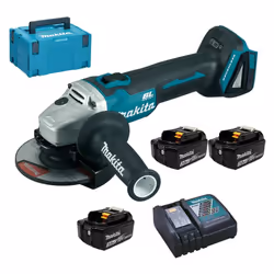 Meuleuse d'angle sur batteries Li-Ion 18V équipée d'un moteur BL sans charbon - DGA504RFJ La meuleuse d'angle Makita DGA504 e ...