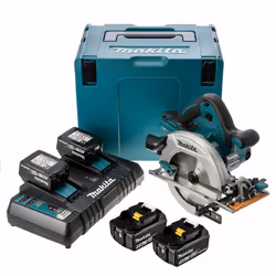 Scie circulaire sans fil avec 4 batteries de 5.0 Ah pour un travail longue durée - DHS710PT4J La scie circulaire Makita DHS71 ...