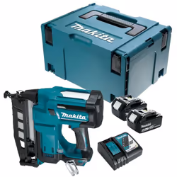 Makita DBN600RTJ, Agrafeuse-cloueuse, Magasin droit, Noir, Vert, Décharge batterie, 2,5 cm, 6,4 cm