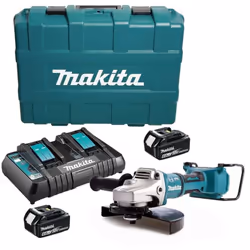 Meuleuse Pro Makita, alimentée par deux batteries 18V lame de 230 mm - DGA900PG2 La meuleuse angulaire Makita DGA900PT2 Ø230  ...