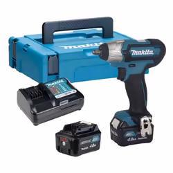 Boulonneuse à chocs 10,8 V Li-Ion 140 Nm MAKITA TW140DSMJ - 2 batteries 4,0Ah + chargeur - coffret Mak-Pac Convient aux appli ...