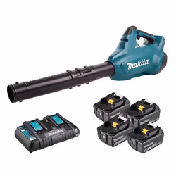 Souffleur à Batterie MAKITA DUB362PT4 LXT 36V (2x18V) (4x5Ah) Souffleur de feuilles à piles 2 x 18V Lithium-ion léger mais pu ...
