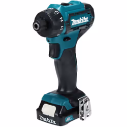 MAKITA DF033DSAE Perceuse-visseuse sans fil 12Vmax CXT 1/4" La plus compacte. Plateau 1/4". Parfait pour les travaux de vissa ...