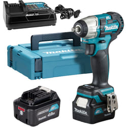 Boulonneuse à chocs 12 v 160 Nm Makita avec 2 batteries 12V 4.0 chargeur - Makpac - TW160DSMJ