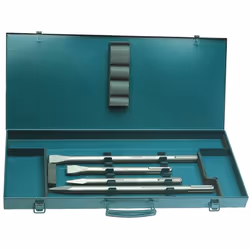 SDS-MAX - HIGH QUALITY - 4 pièces Jeu de burins SDS-MAX, HIGH QUALITY Burins1 x burin pointu 280 mm1 x burin pointu 400 mm1 x ...