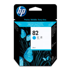 HP 82 28-ml Cyan DesignJet Ink Cartridge cartouche d'encre 1 pièce(s) Original Rendement standard