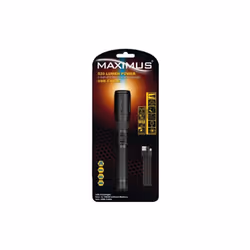 lampe torche rechargeable Maximus 5w 520 lumens, finition aluminium, portée du faisceau 235m, indice de protection ip20, fonc ...