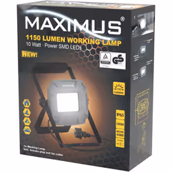 Spot d'atelier LED 10W Lumen 1000lm Dimensions:18.3*13.5*3.5cm Boîtier:Aluminium Angle de rayonnement:120° Indice de protecti ...