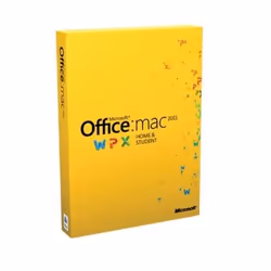 Microsoft Office for Mac Home &amp; Student 2011, Office suite, 1 licence(s), Boîte, Français, DVD, 2560 Mo