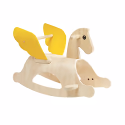 PlanToys Rocking Pegasus, 1 an(s), Bois, Jaune