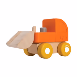 PlanToys Mini Bulldozer, 12 an(s), Bois, Orange