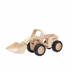 PlanToys Bulldozer, Tracteur, 3 an(s), Bois, Noir, Bois