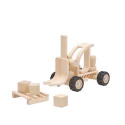 PlanToys Forklift, Chargeur, 3 an(s), Bois, Noir, Bois
