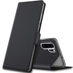 Coque - Huawei - P30 Pro - Flip Premium - Noir - Fermeture aimantée - Support vidéo