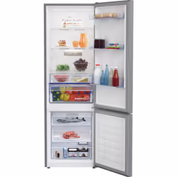 Beko RCNT375E40ZXBN réfrigérateur-congélateur Pose libre 356 L E Acier inoxydable