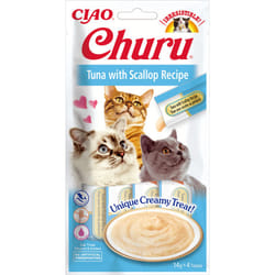 CIAO Churu Tuna with Scallop Recipe Chat Friandise Thon 14 g