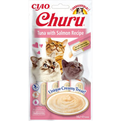 CIAO Churu Tuna with Salmon Recipe Chat Friandise Saumon, Thon 14 g