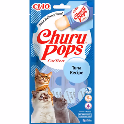 CIAO Churu Pops Tuna Recipe, Friandise, Chat, Adulte, Thon, 15 g, Sans gluten