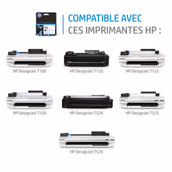 HP 711 pack de 3 cartouches d'encre DesignJet jaune, 29 ml