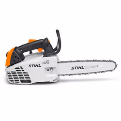 La tronçonneuse thermique MS 194 T STIHL est faite pour les professionnels tels que les élagueurs grimpeurs, services municip ...