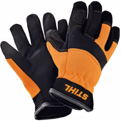 description La partie supérieure des gants est fabriquée en mélange de matériaux élastique et est dotée d'un logo STIHL. Ains ...