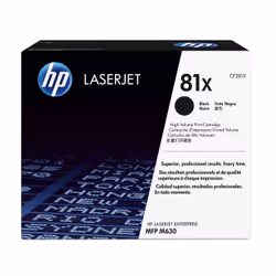 HP 81X toner LaserJet noir authentique grande capacité, 25000 pages, Noir, 1 pièce(s)