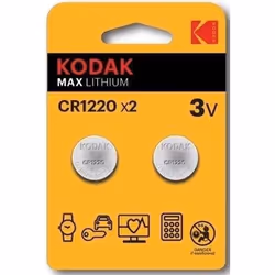 Piles Kodak MAX Lithium CR1220 (pack de 2)