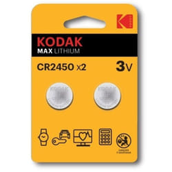 Lot de 2 piles lithium-ion Kodak Max CR2450 (30417762)