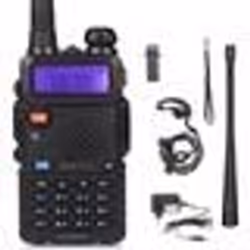 Baofeng Talkie-walkie UV-5R 65 MHz ~ 108 MHz VHF/UHF LED Double Bande FM128 Canaux Bidirectionnels Radio Portable