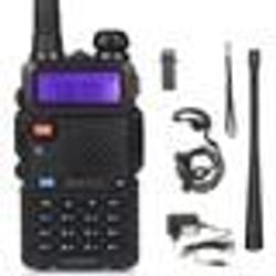 Baofeng Talkie-walkie UV-5R 65 MHz ~ 108 MHz VHF/UHF LED Double Bande FM128 Canaux Bidirectionnels Radio Portable