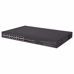 HPE 5130-24G-PoE+-4SFP+ (370W) EI Géré L3 Gigabit Ethernet (10/100/1000) Connexion Ethernet, supportant l'alimentation via ce port (PoE) 1U Noir