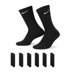 Nike Chaussettes d'entraînement mi-mollet pour Homme Lot de 6, Couleur: Noir, Taille L, Accessoires de mode sportive