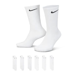 Nike Chaussettes de Sport Homme Blanc Lot de 6 - Confort Ultime avec Semelle Amortissante pour un Soutien Journalier