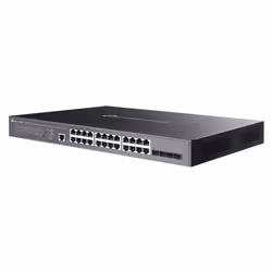 TP-Link Omada SG3428XMPP commutateur réseau Géré L2+ Gigabit Ethernet (10/100/1000) Connexion Ethernet, supportant l'alimentation via ce port (PoE) 1U Noir