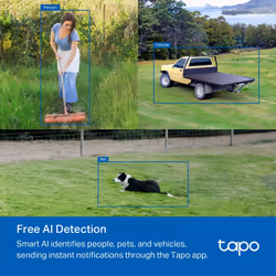 TP-Link TAPO C501GW caméra de sécurité Tourelle Caméra de sécurité IP Extérieure 1920 x 1080 pixels Mur - Vue supplémentaire 7