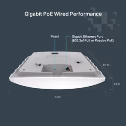 TP-Link FESTA F52 point d'accès réseaux locaux sans fil 867 Mbit/s Blanc Connexion Ethernet, supportant l'alimentation via ce port (PoE) - Vue supplémentaire 6