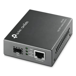 TP-Link MC420L convertisseur de support réseau 10000 Mbit/s Multimode, Monomode Noir
