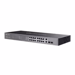 TP-Link ES220GMP commutateur réseau Géré Gigabit Ethernet (10/100/1000) Connexion Ethernet, supportant l'alimentation via ce port (PoE) Noir