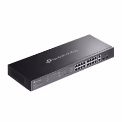 TP-Link ES220GMP commutateur réseau Géré Gigabit Ethernet (10/100/1000) Connexion Ethernet, supportant l'alimentation via ce port (PoE) Noir
