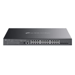 TP-Link SG5428XMPP commutateur réseau Géré L3 Gigabit Ethernet (10/100/1000) Connexion Ethernet, supportant l'alimentation via ce port (PoE) Noir