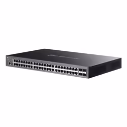 TP-Link Omada SG5452XMPP commutateur réseau Géré L3 Gigabit Ethernet (10/100/1000) Connexion Ethernet, supportant l'alimentation via ce port (PoE) Noir