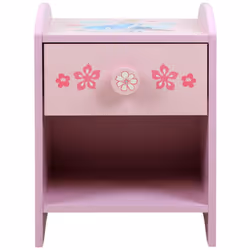 Table de chevet Princesses Disney - Raiponce et Vaiana - Rose et Bleu La Table de Chevet Princesses Disney est idéale pour ag ...